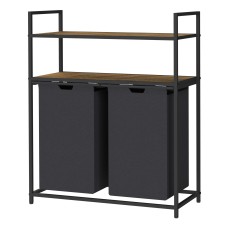  Laundry Basket Hamper With 2 Shelves